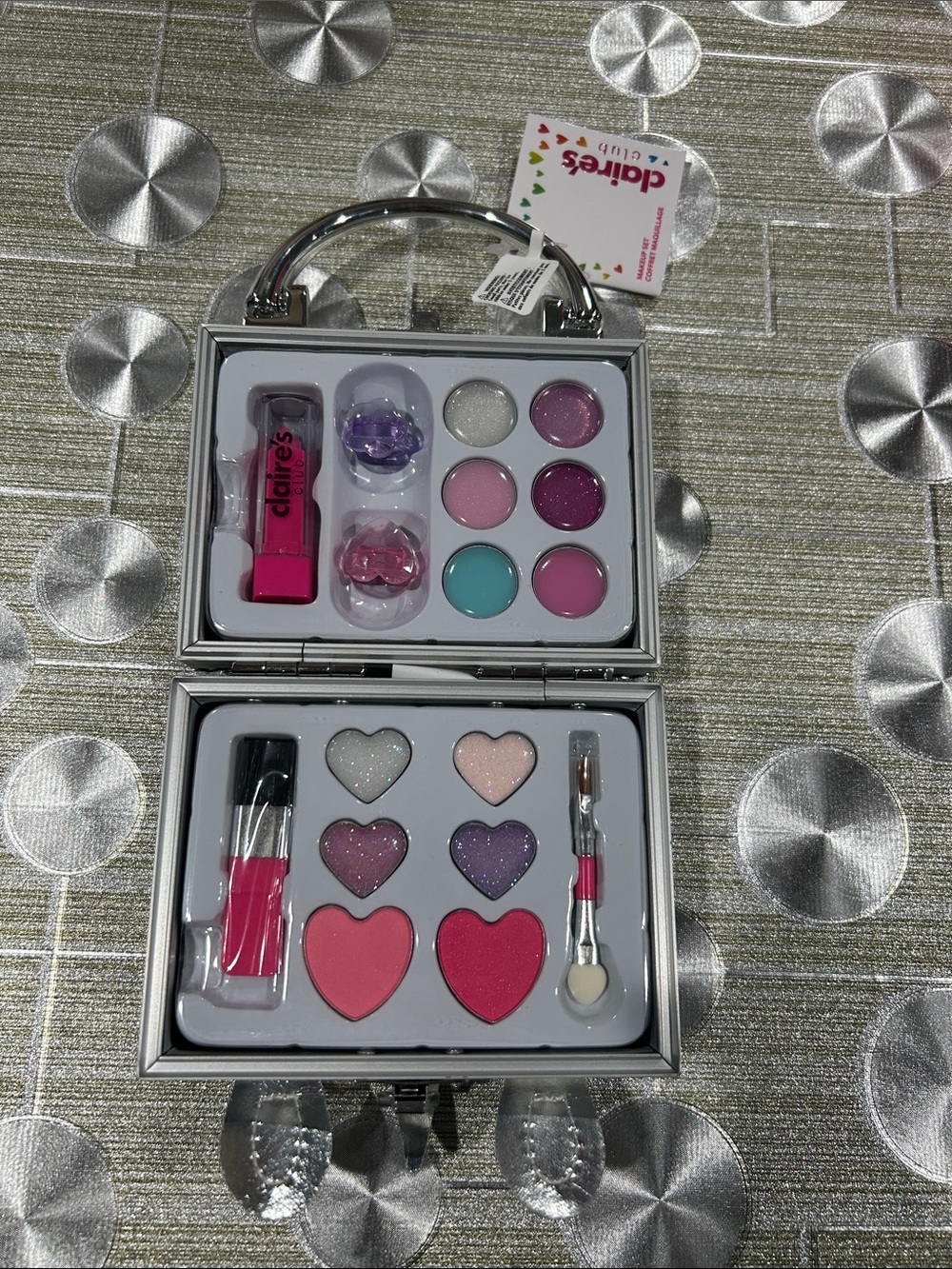 Claire's Pink Makeup Mini Case